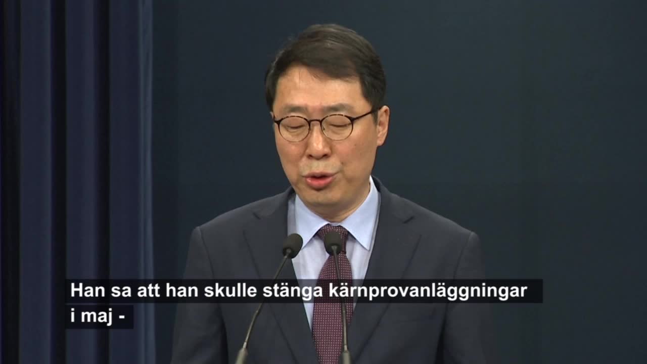 Hoppfulla besked om nedrustning i nordkorea Hoppfulla besked om nedrustning i nordkorea